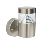 Saxby Pyramid wall IP44 4.3W daylight white 6500K Brushed stainless steel