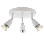 Saxby Amalfi 3 Plate Spotlight 3x7W LED GU10 White