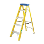 5 TREAD YELLOW FIBREGLASS STEP LADDER