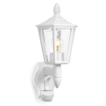 Steinel L15S White Sensor-switched outdoor Lantern 60W IP44 180&deg; PIR with up to 10 m detection of movement