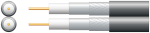 AVSL Twin RG6 75 Ohms Foam Filled Coaxial Cable - Aluminium Braid (100m)