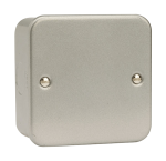 Click 1 Gang Blank Plate Metal Clad