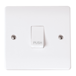 Click Mode 10AX 1 Gang 1 Way Retractive Plate Switch 'Push'