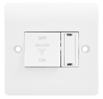 Click Mode 10A 3 Pole Fan Isolation Plate Switch With 3A Fuse