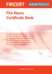 Kewtech Fire alarm certificate book
