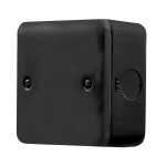 Click MetalClad Pro 1 Gang Blank Plate Black