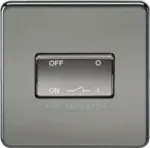 K/Bridge 10A Fan Isolator Switch - Black Nickel