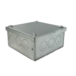 100x100x75mm Galv Adaptable Box c/w 20mm KO's