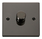 Click Deco 1 Gang 2 Way 100W Trailing Edge Dimmer Switch Black Nickel