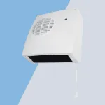 Eterna 2kW adjustable downflow heater with runback timer