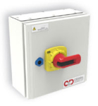 C&D Switch Fuse Combination 63a 3P+NL Sheet Steel Grey IP65