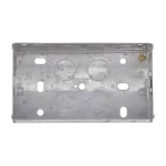 Specified metal flush switch & socket box 2gang 35mm