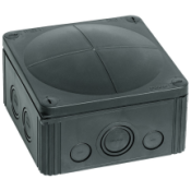 Wiska COMBI 1010/5 IP66/67 Black Junction box c/w 57A T/B 140x140x82mm