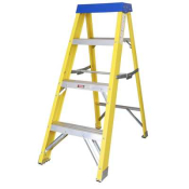4 TREAD YELLOW FIBREGLASS STEP LADDER