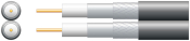 AVSL Twin RG6 75 Ohms Foam Filled Coaxial Cable - Aluminium Braid (100m)