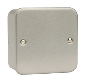 Click 1 Gang Blank Plate Metal Clad
