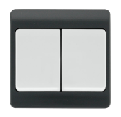 Click Mode 10AX 2 Gang 2W Wide Rocker Switch Part M