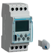 Hager EG203E Din Rail mount Time Switch 2CH Weekly