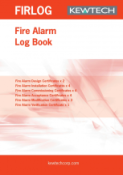 KEWTECH FIRLOG Fire Alarm Log Book A4