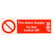 Ind Signs IS0810SA Fire Alarm Supply Label Pk10