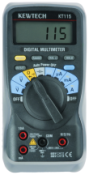 Kewtech Digital Multimeter AC/DC 600V, 10A, data hold with Rubber Holster