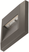 Timeguard 1.1W Square LED Step Light – Dark Grey