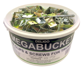 Deligo Fire Regulation Clips & Screws for Trunking Mega Bucket