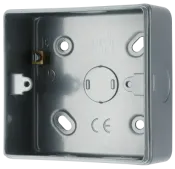 SPECIFIED METAL CLAD  1 GANG 30MM SURFACE BOX