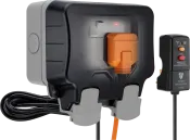 BG Nexus Storm 13a 2gang Switched Socket c/w 3m flex & RCD Plug