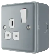SPECIFIED METAL CLAD 1 GANG 13A SWITCHED SOCKET