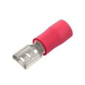 Unicrimp 100 RED FEMALE PUSHON 2.8MM & .8MM TAB