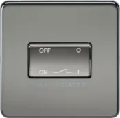 K/Bridge 10A Fan Isolator Switch - Black Nickel