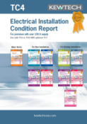 Kewtech Electrical Installation Condition Report for up to 100A supply 40 pages