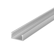 Arc-LED 2 Metre 15x7mm Flat Aluminium LED Profile Silver