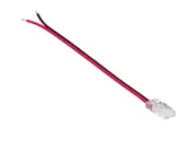 Arc LED 2 Pin 10mm COB Strip to Wire Connector (Clear)