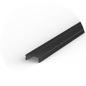 Arc LED 2m x 13.4mm Diffuser Accessory (Black)