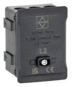 Lewden DT1005BK Distribution Terminal 5 Way Black