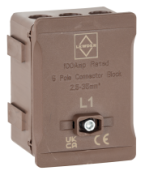 Lewden DT1005BR Distribution Termina 5 Way Brown