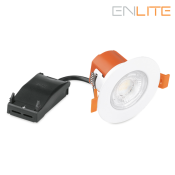 Aurora Enlite Dimmable Fixed Fire Rated 6W Upto 540lm 3000K/4000K/6500K Downlight white bezel