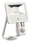 Collingwood 10W colour switchable PIR floodlight White