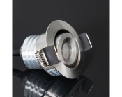 KSR Mimas Mini LED 3W 3000K Tilt Downlight IP65 Stainless Steel