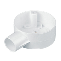 Marshall Tufflex Terminal Circular Box 20mm White