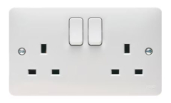 White Moulded Wiring Accessories