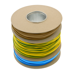 Unicrimp PVC MULTI-REEL MIXED SLEEVING 100m (20mx2mm Brown, 20mx2mm Blue & 60mx3mm Green/Yellow)