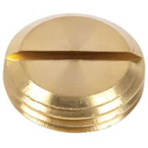 CF 25MM SLOTTED BRASS STOPPING PLUG