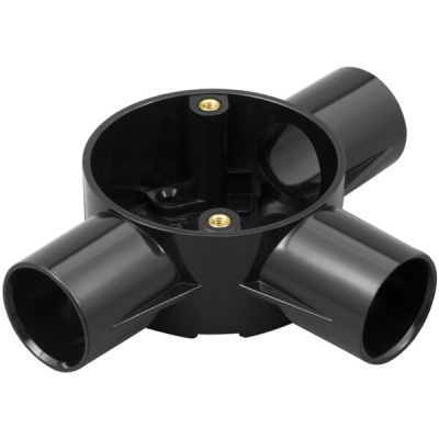 Marshall Tufflex Tee Circular Box 25mm Black