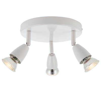 Saxby Amalfi 3 Plate Spotlight 3x7W LED GU10 White