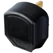 BG 13a Plug Sleeved 3 Pin BS1363A Black
