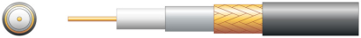 AVSL RG59B/U Foam PE with Copper Braid Black (100m)