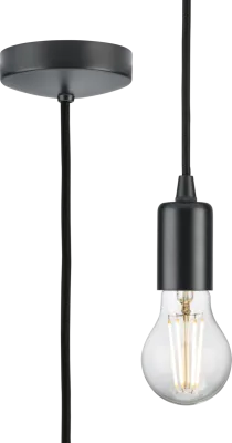 K/Bridge 1.8m E27 Contemporary Pendant Set - Anthracite